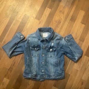 Ivy + Main Distressed Denim Jean Jacket. Women’s size small